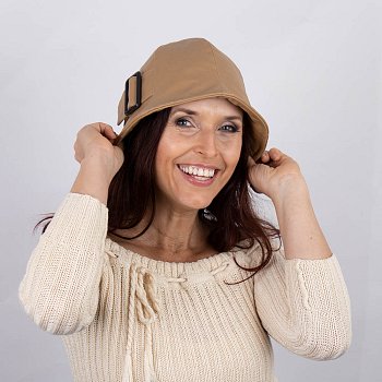 Fabric hat W3-A10195 beige 58