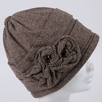 Nina viscose women's hat Brown