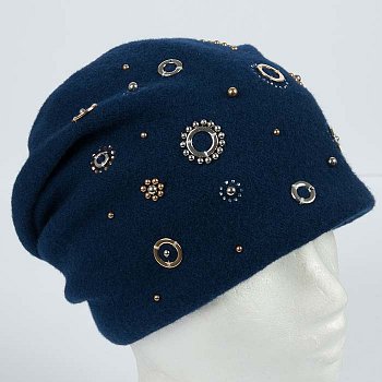 Wool hat Musia navy