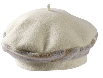 Fredysa women's wool beret cream