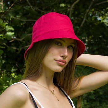 Bucket hat klobouk 237552HH red 56
