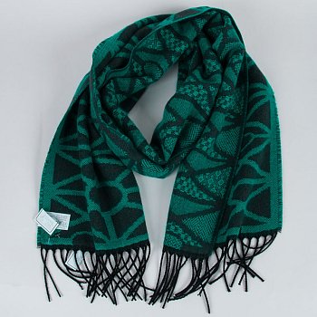 Women's winter scarf 213245 green